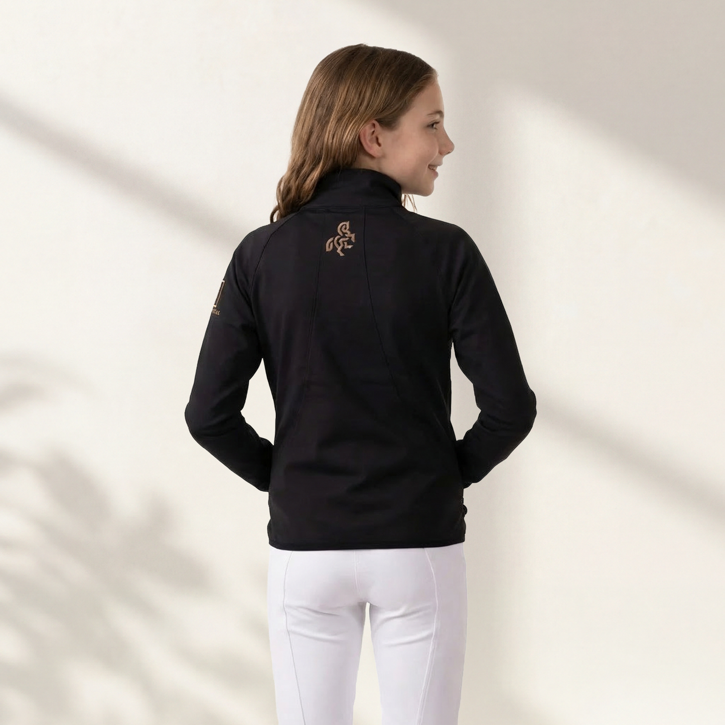 Girls' jacket with front quilting