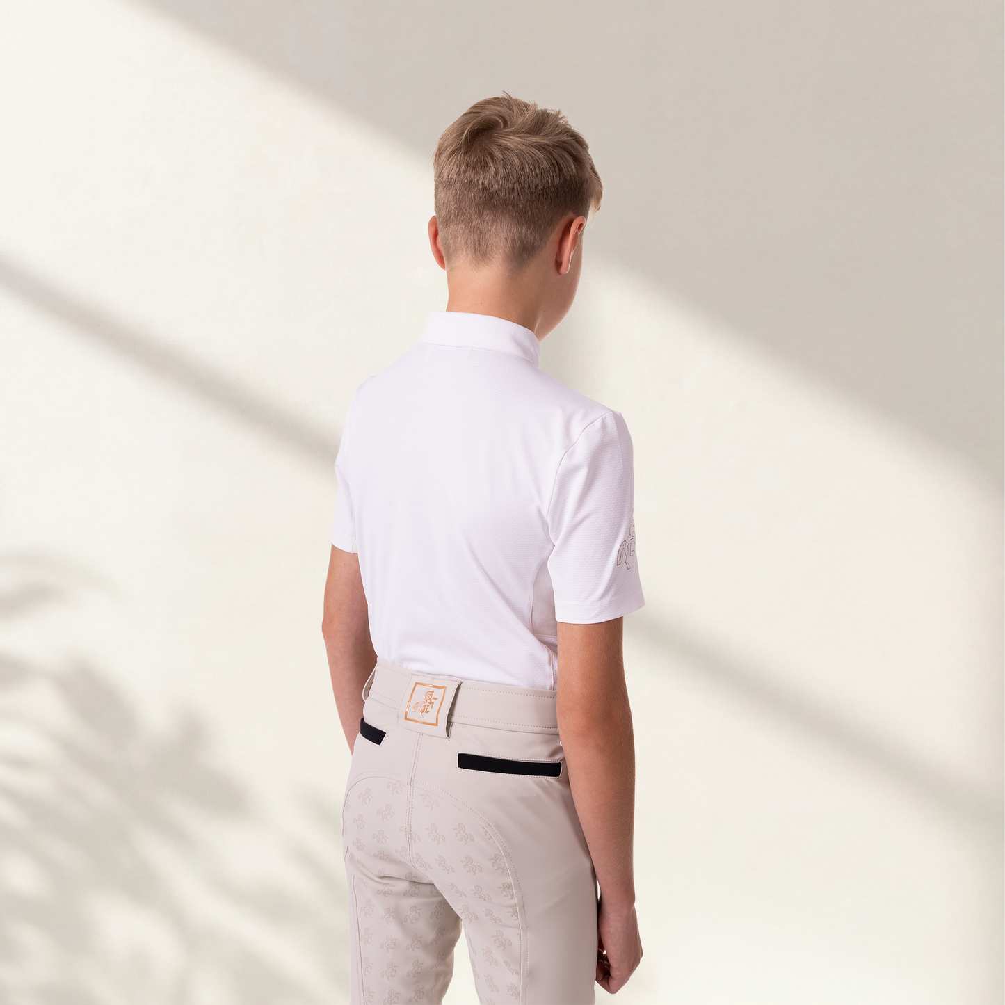 Boys' Show Polo T-shirt White