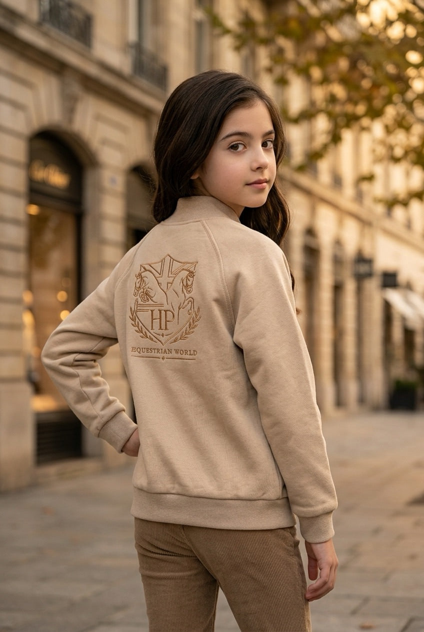 Girls' Luxury Royal Jacket - Large Logo