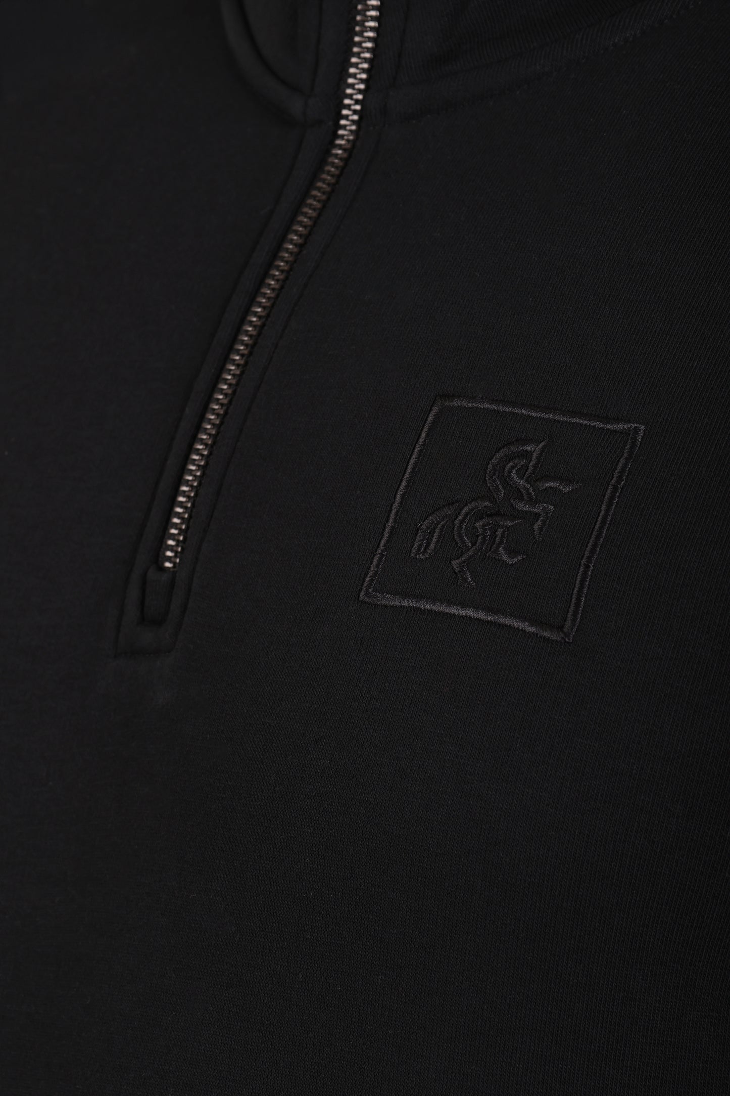 Men's Black Sweatshirt Black Logo