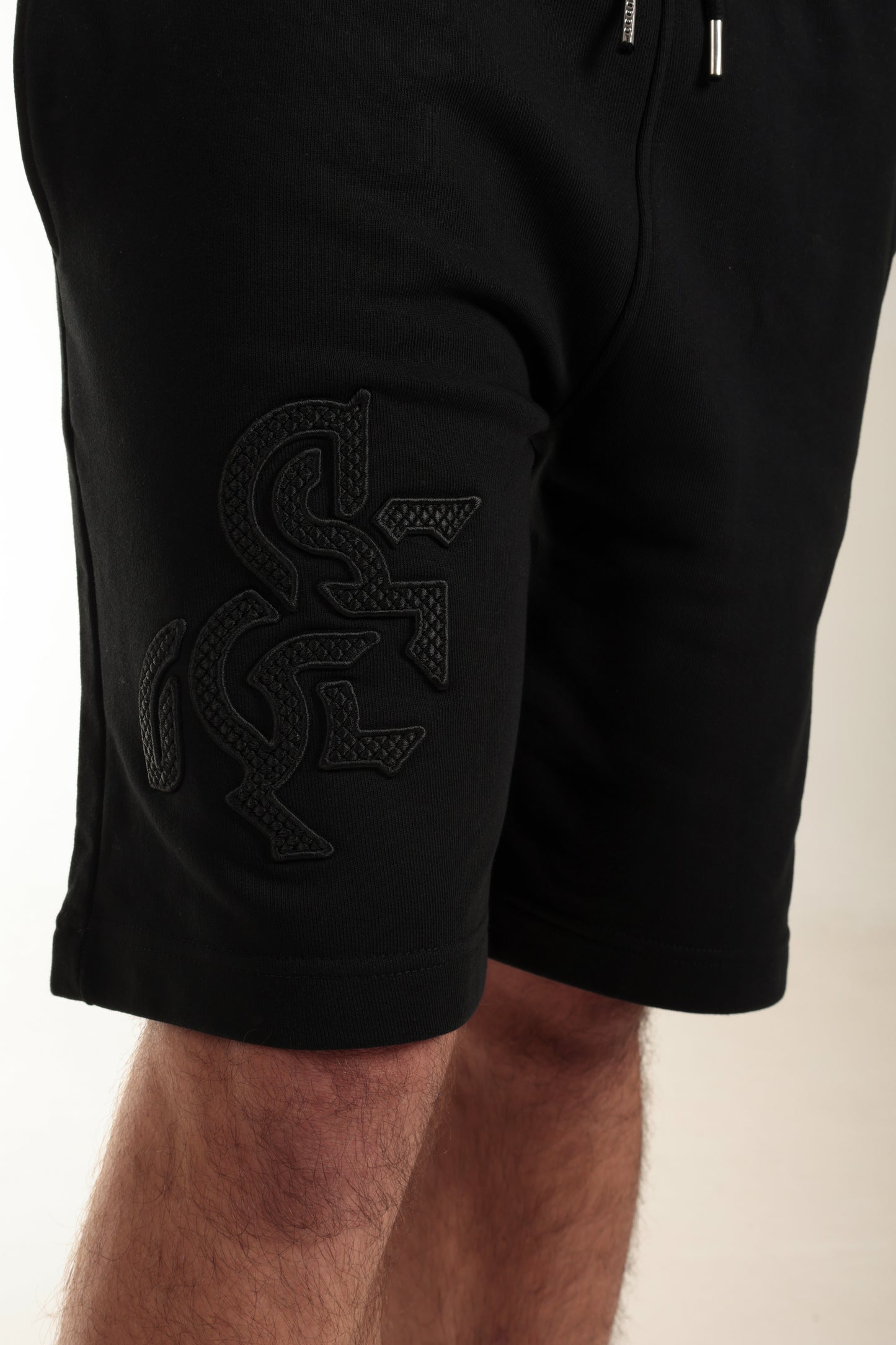 Men's Black Shorts Black Logo