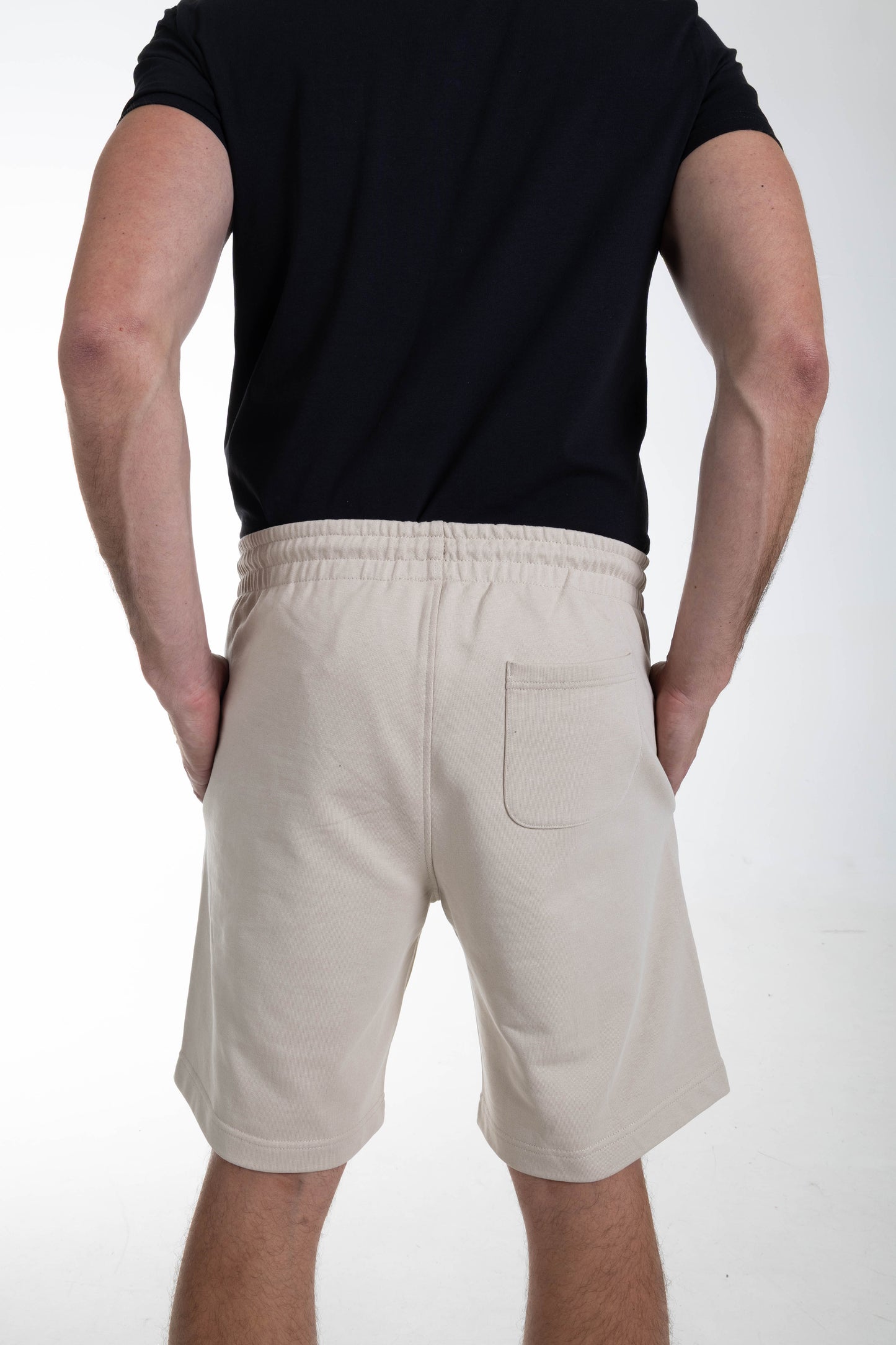 Men's Ivory Shorts Bronze Logo