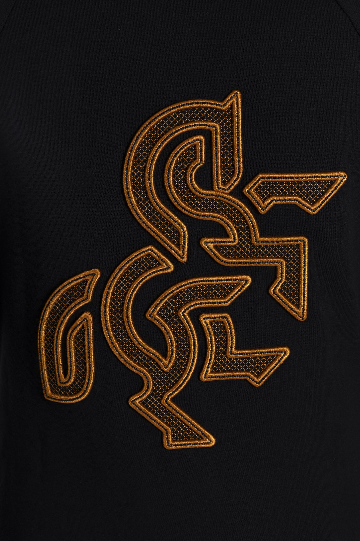 Women's Black Full Zip Sweatshirt Bronze Logo