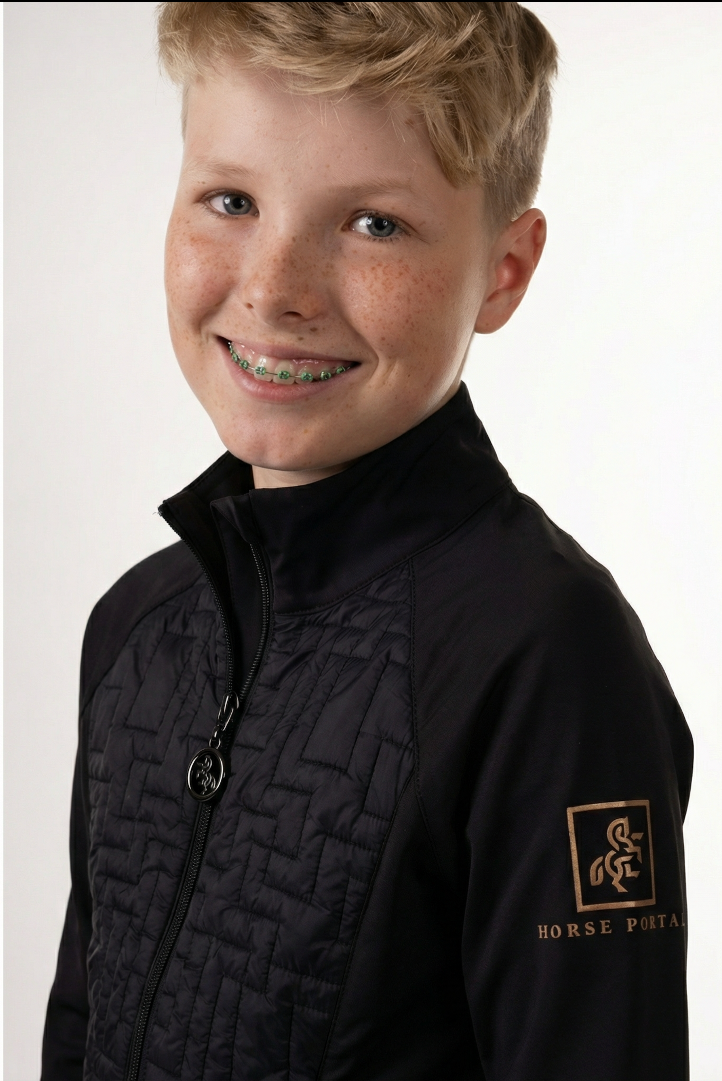 Kids' jacket with front quilting