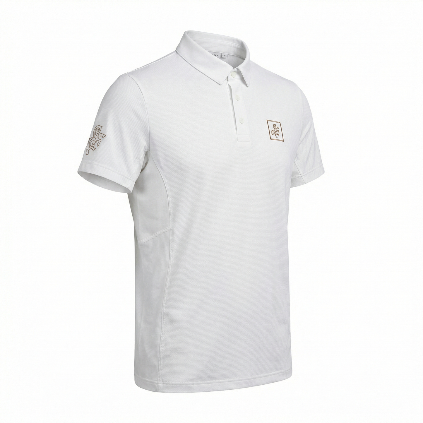 Men's White Polo T-shirt Comptetion