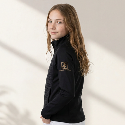 Girls' jacket with front quilting