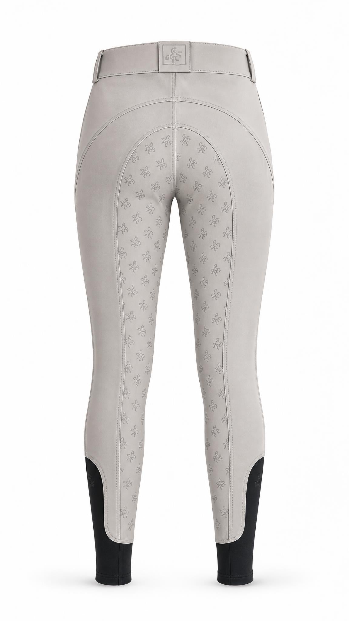Kids' Sports Full Grip Breeches Grey