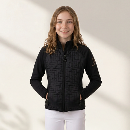 Girls' jacket with front quilting