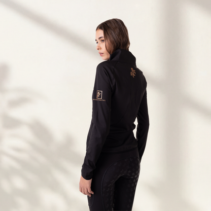 Women's Jacket with front quilting Black