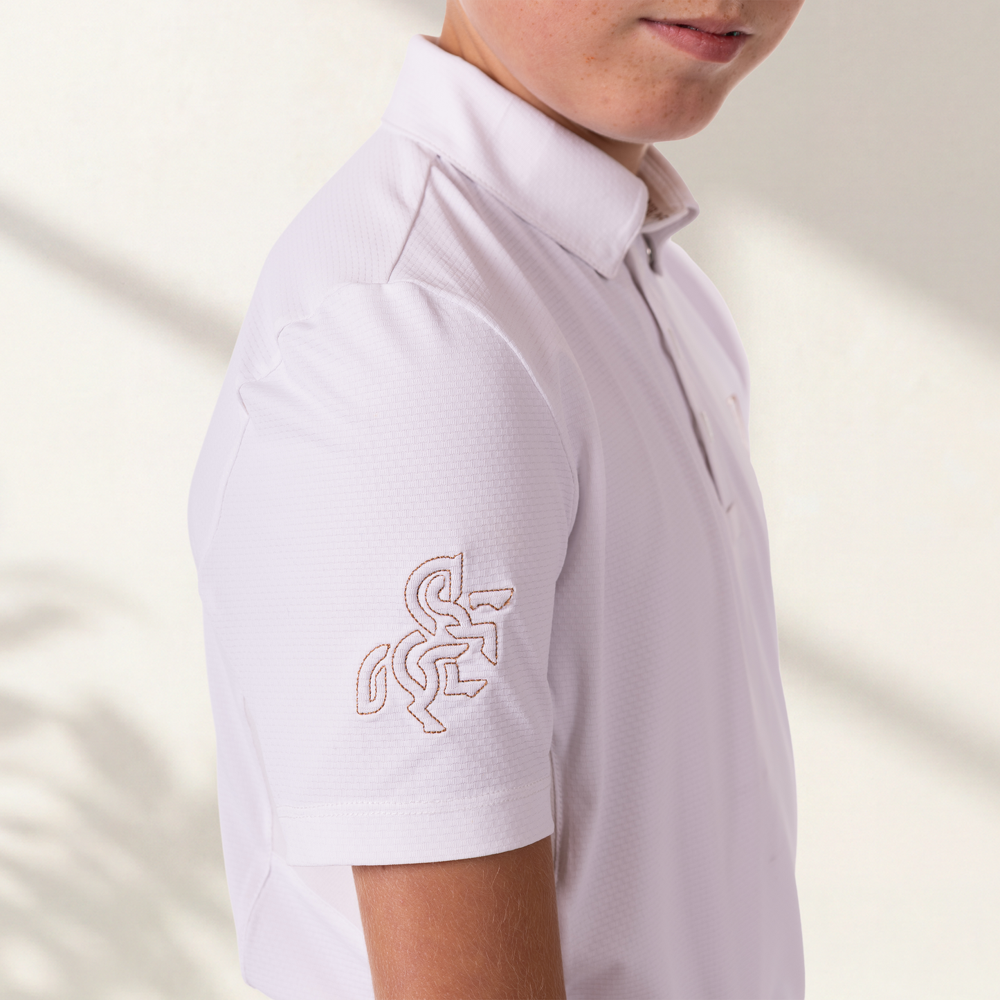 Boys' Show Polo T-shirt White