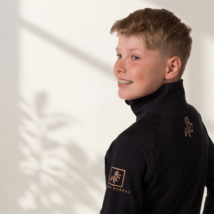 Boys' jacket with front quilting