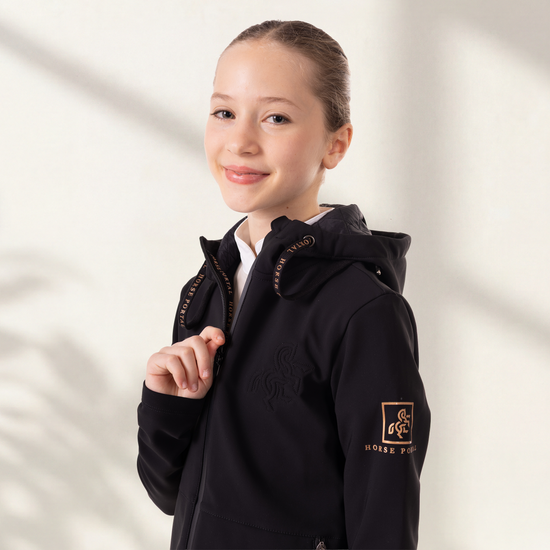 Girls' jacket with Quilted Hoodie