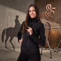 Women's Jacket with front quilting Black