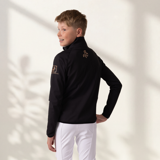 Boys' jacket with front quilting