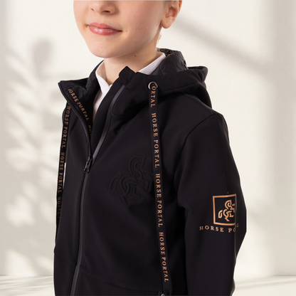 Girls' jacket with Quilted Hoodie