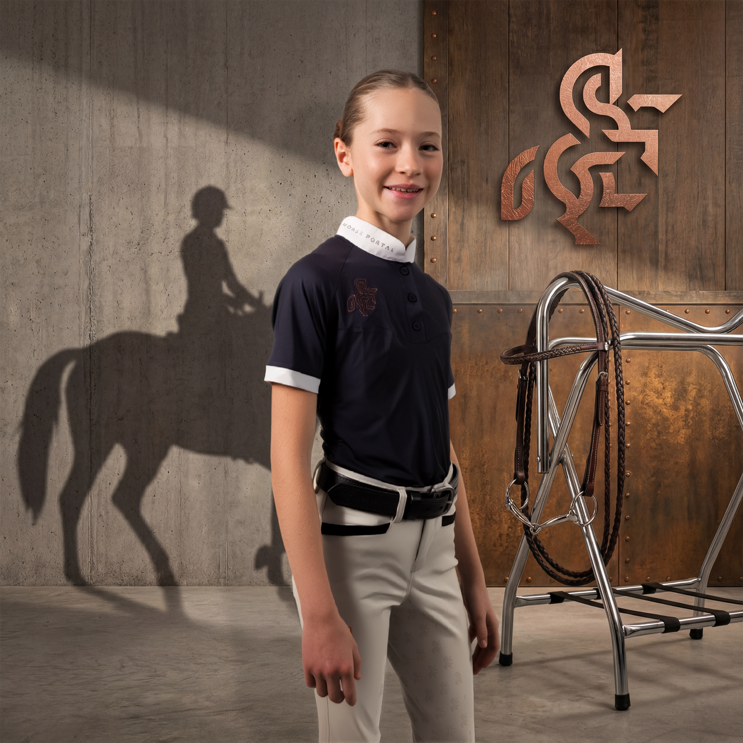 Girls' Show Shirt Navy