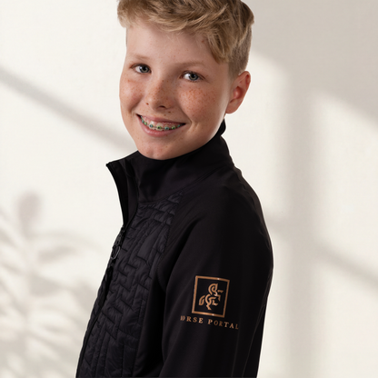 Boys' jacket with front quilting