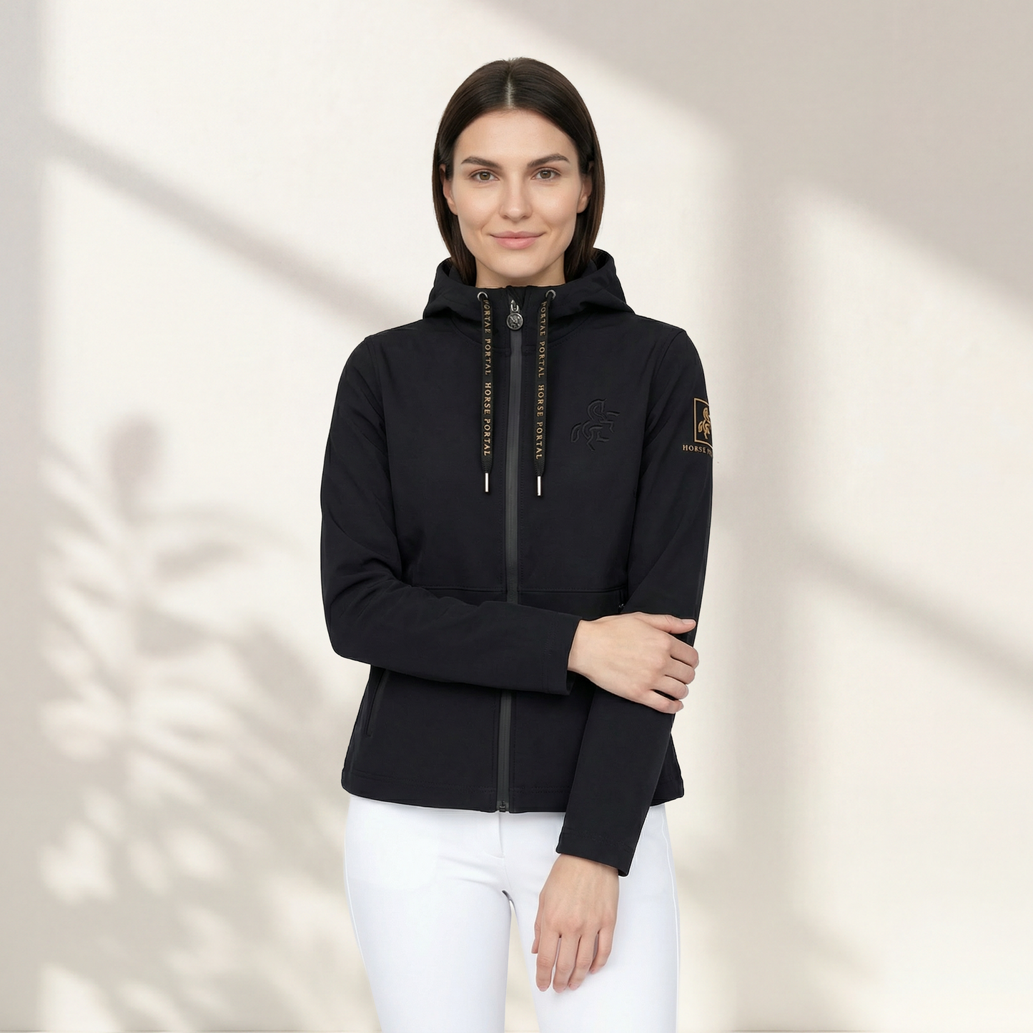 Women's jacket with Quilted Hoodie
