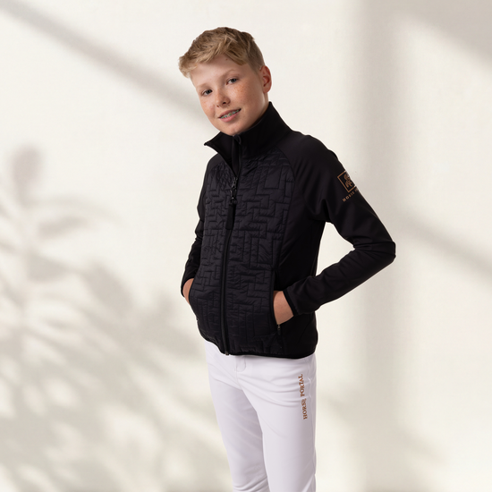Boys' jacket with front quilting