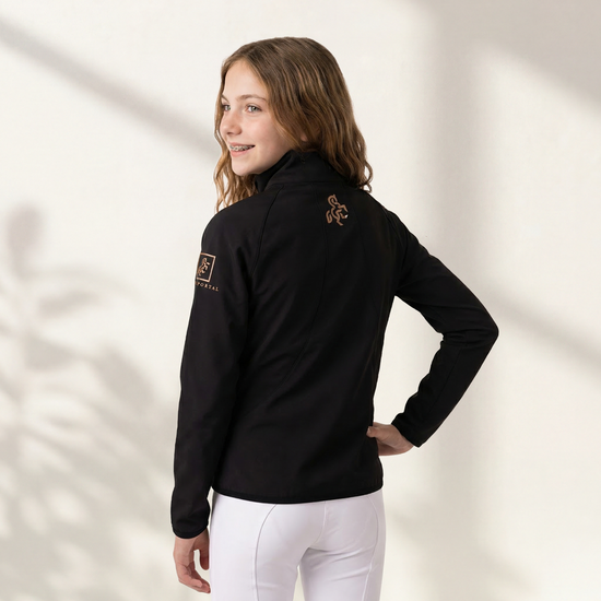 Girls' jacket with front quilting