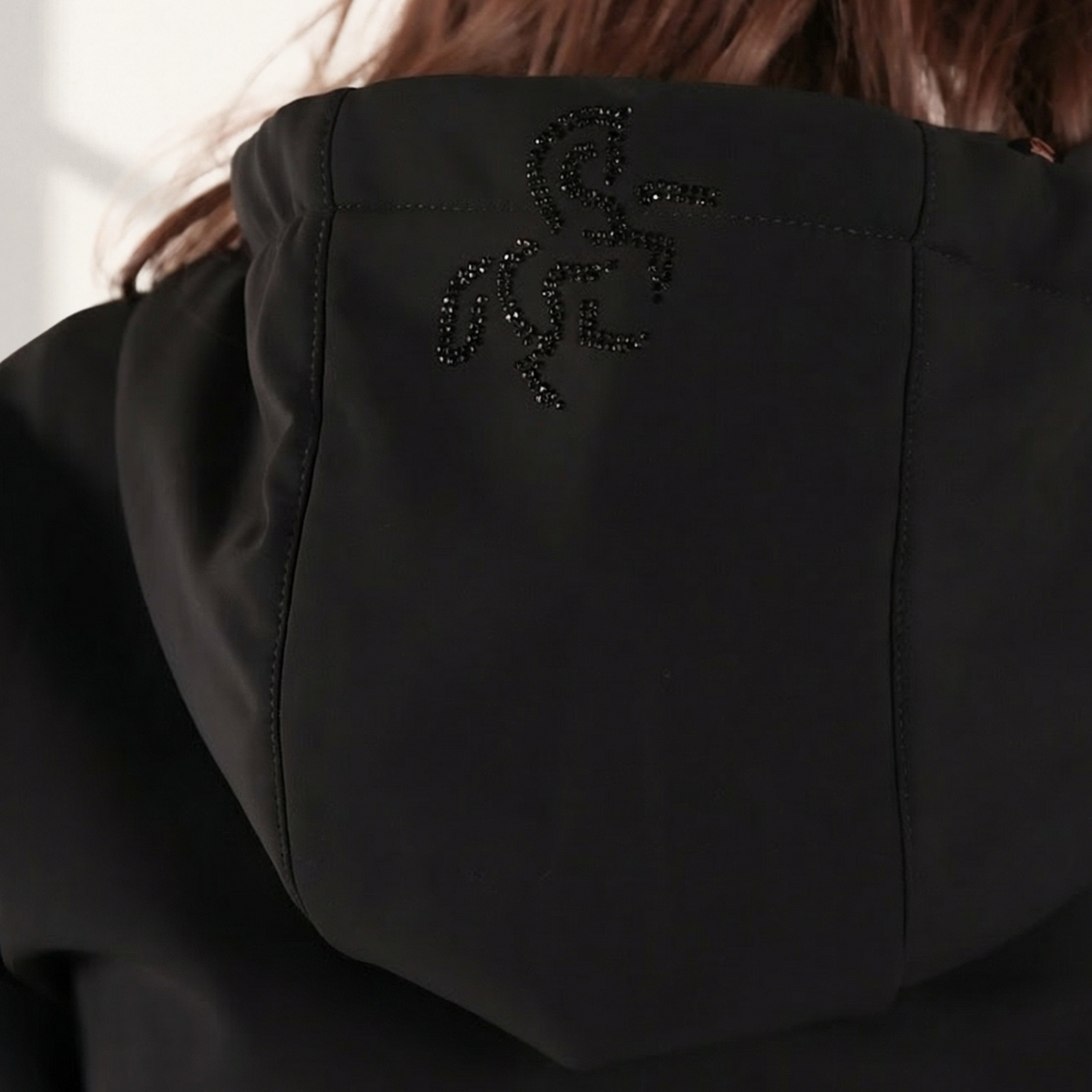 Women's jacket with Quilted Hoodie