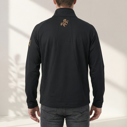 Men's jacket with front quilting Black