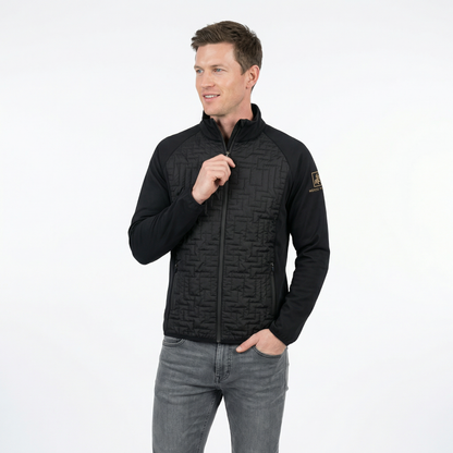 Men's jacket with front quilting Black