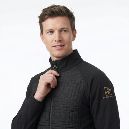 Men's jacket with front quilting Black