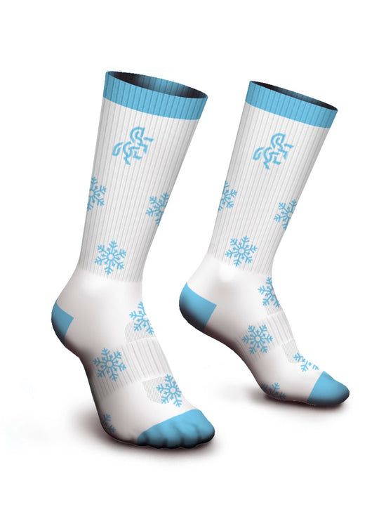 White Winter Socks