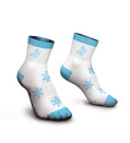 White Winter Socks Low
