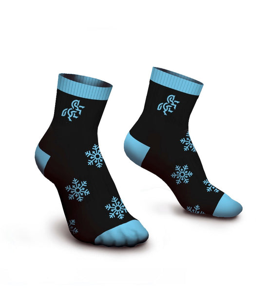 Black Winter Socks Low