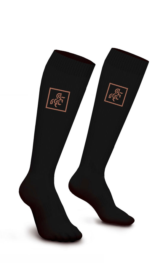 Black Knee Socks HP Logo