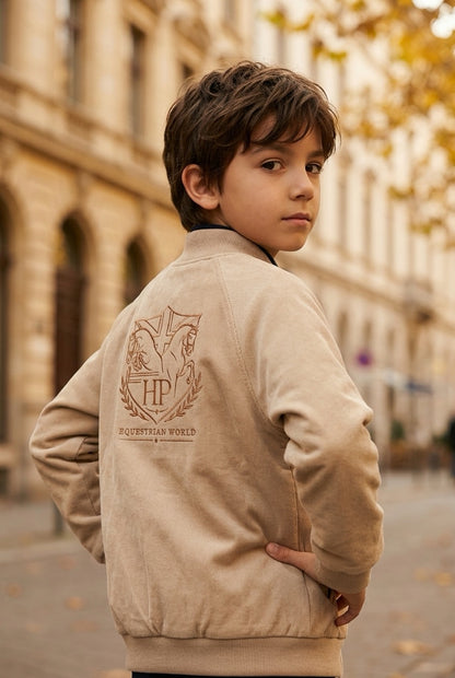 Boys' Luxury Royal Jacket - Large Logo