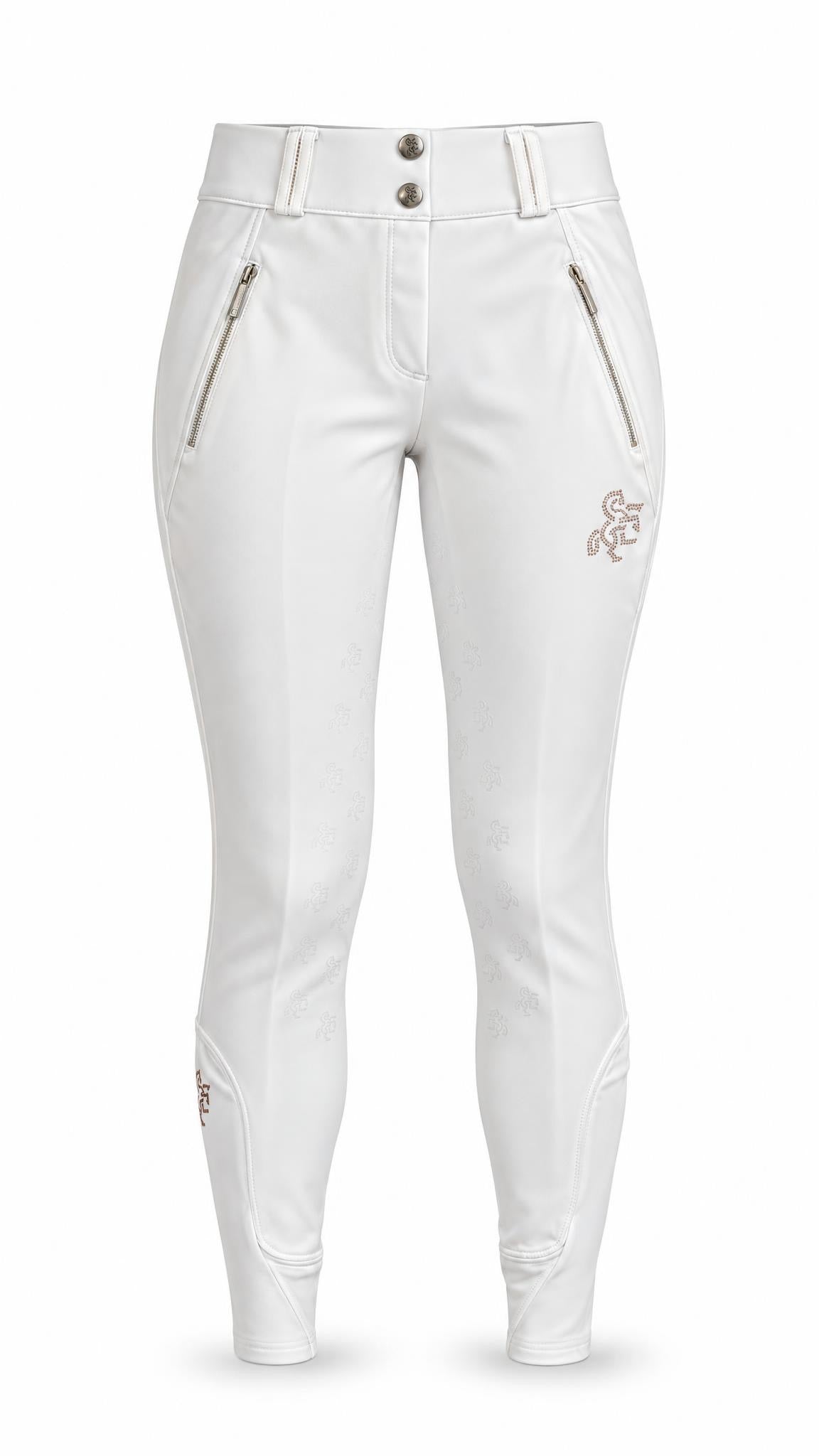 Women's Competition Full Grip Breeches White