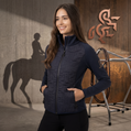 Women's Jacket with front quilting Navy
