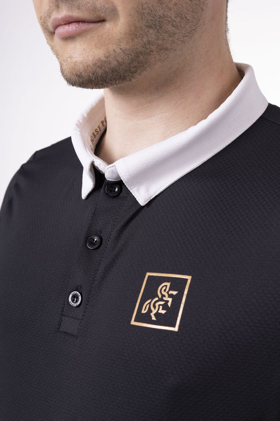 Men's Black Polo T-shirt Comptetion