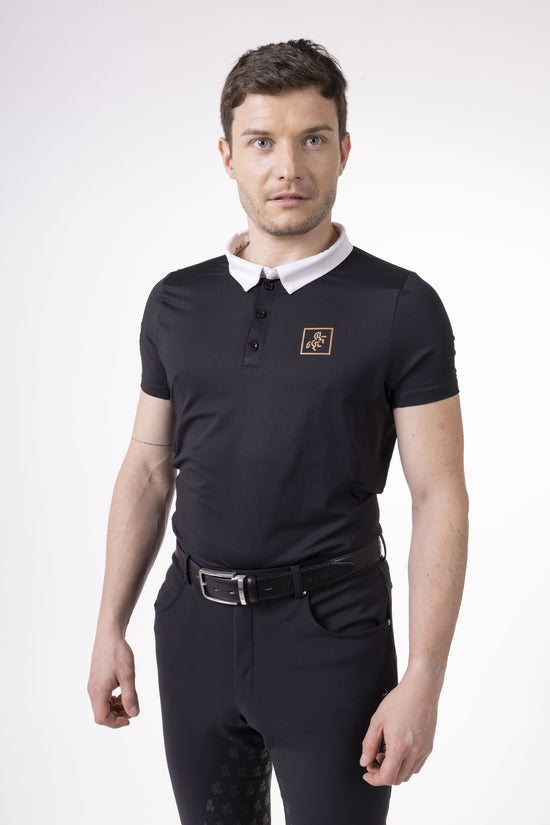 Men's Black Polo T-shirt Comptetion