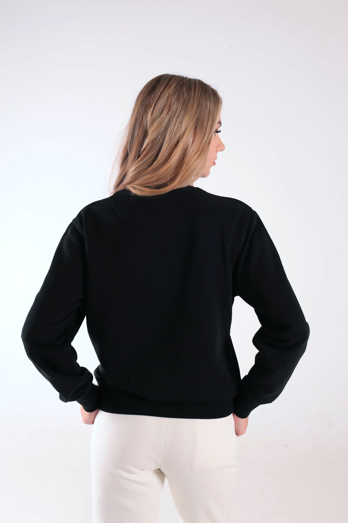 Women's Black Sweatshirt - Dark Logo