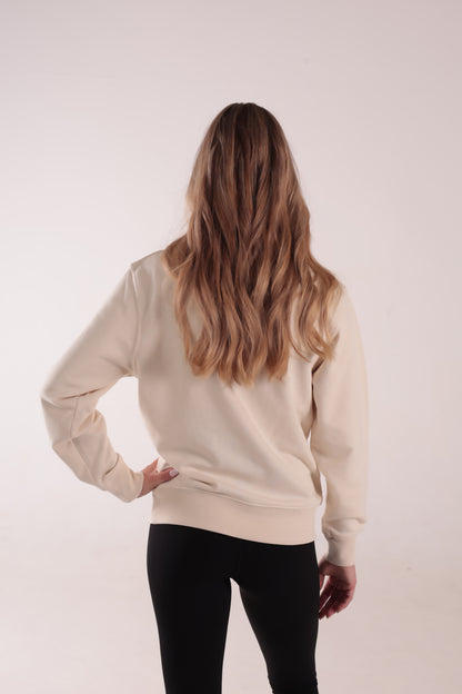 Women's Ivory Sweatshirt - Dark Logo