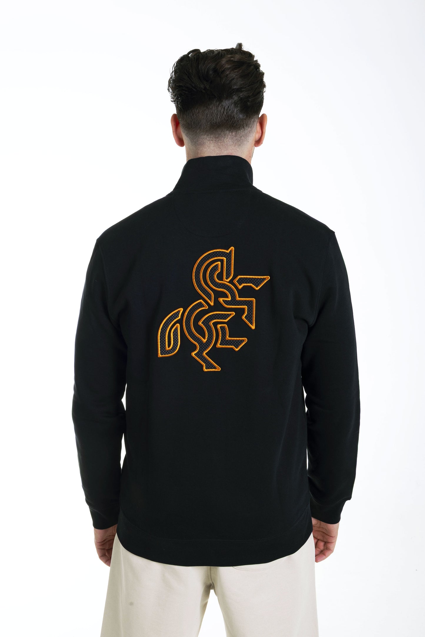 Men's Black Sweatshirt Bronze Logo