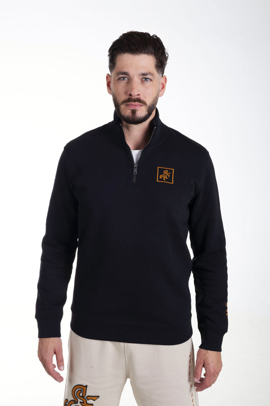 Men's Black Sweatshirt Bronze Logo