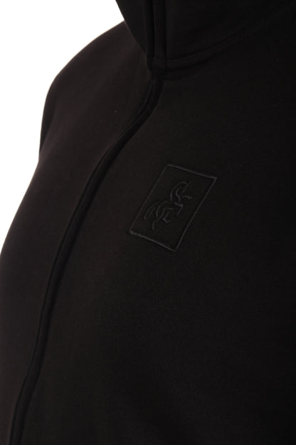 Men's Black Full Zip Sweatshirt Black Logo