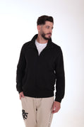 Men's Black Full Zip Sweatshirt Black Logo