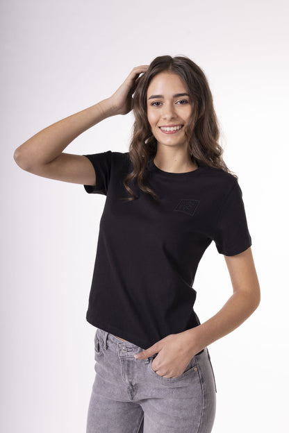 Women's Black T-Shirt - Small Logo