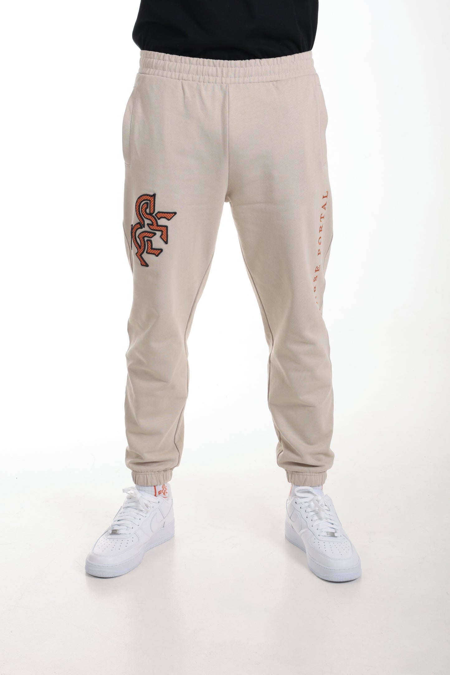 Men's Ivory Sweatpants Bronze Logo