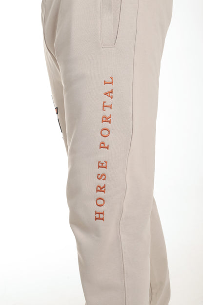 Men's Ivory Sweatpants Bronze Logo