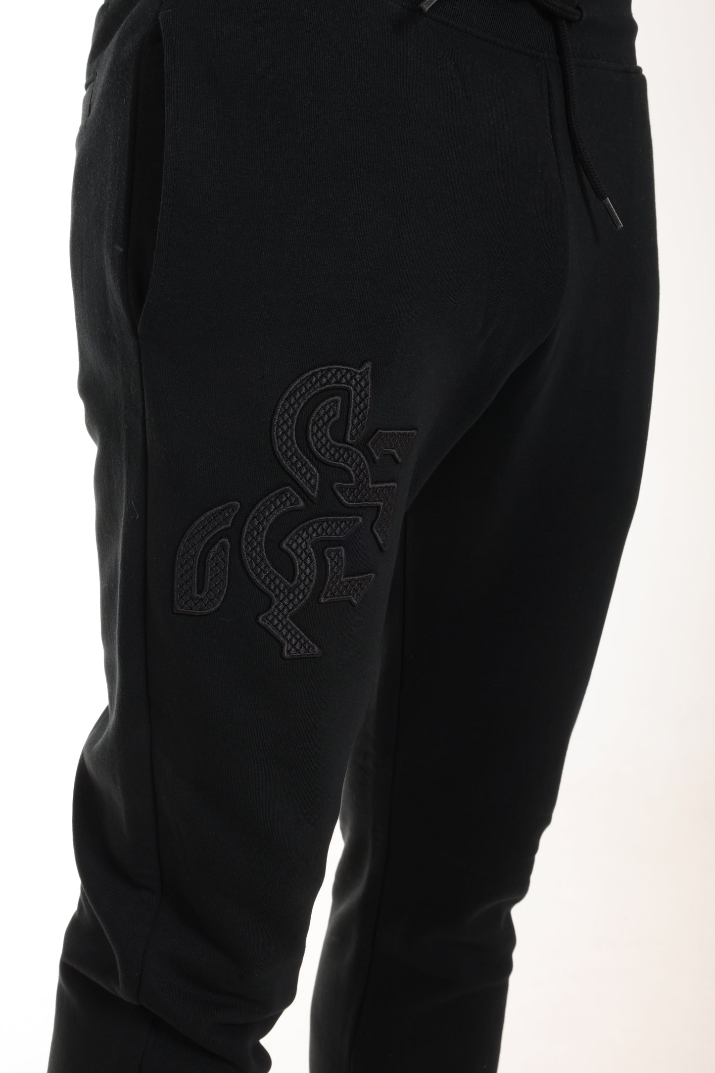 Men's Black Sweatpants Black Logo