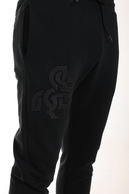 Men's Black Sweatpants Black Logo