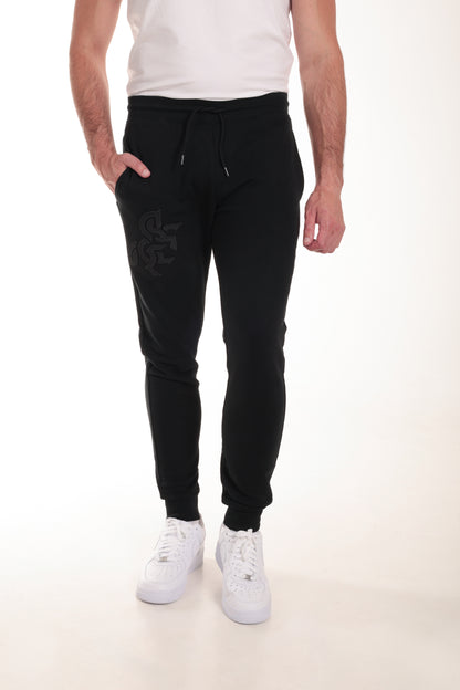 Men's Black Sweatpants Black Logo