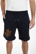 Men's Black Shorts Bronze Logo